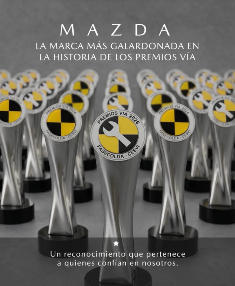 Mazda es reconocida en los Premios VIA 2026 por su excelencia en servicio posventa.
