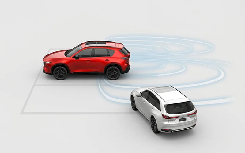 Nueva Mazda CX-5 — Asistencia de Frenado de Tráfico Trasero Cruzado (SBS-RC) Nueva Mazda CX-5 — Asistencia de Frenado de Tráfico Trasero Cruzado (SBS-RC)