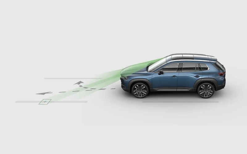 Mazda CX-50 — Asistencia de Permanencia en Carril + Prevención de Salida de la Vía Mazda CX-50 — Asistencia de Permanencia en Carril + Prevención de Salida de la Vía
